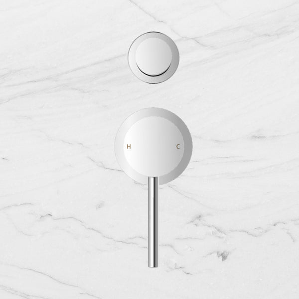 Nero Dolce Shower Mixer with Divertor Separate Back Plate Chrome