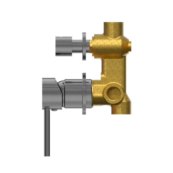 Nero Dolce Shower Mixer with Divertor Separate Back Plate Brushed Gunmetal