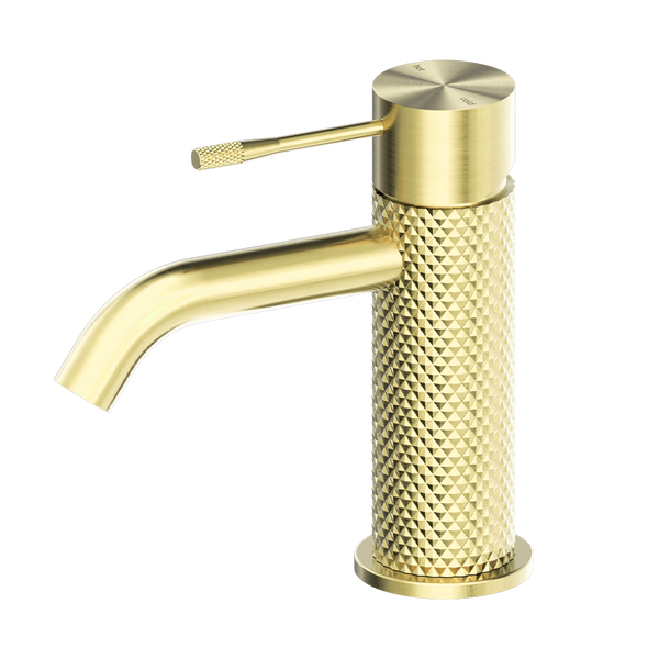 Nero Opal Basin Mixer Brushed Gold