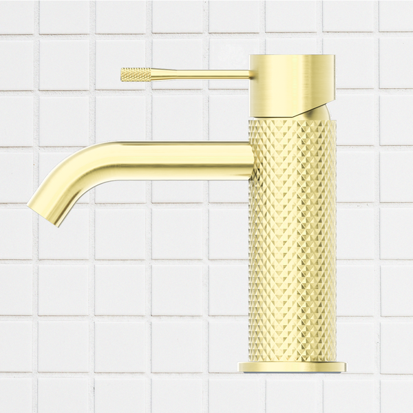 Nero Opal Basin Mixer Brushed Gold