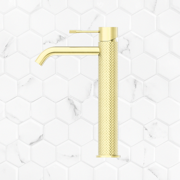 Nero Opal Tall Basin Mixer Brushed Gold