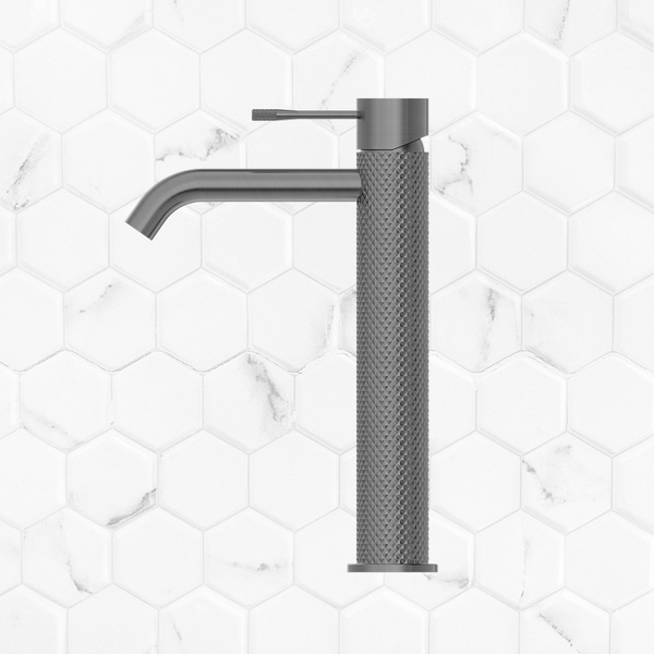 Nero Opal Tall Basin Mixer Graphite