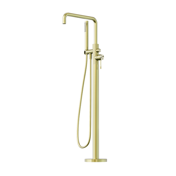 Nero Opal Free Standing Bath Mixer with Hand Shower Brushed Gold