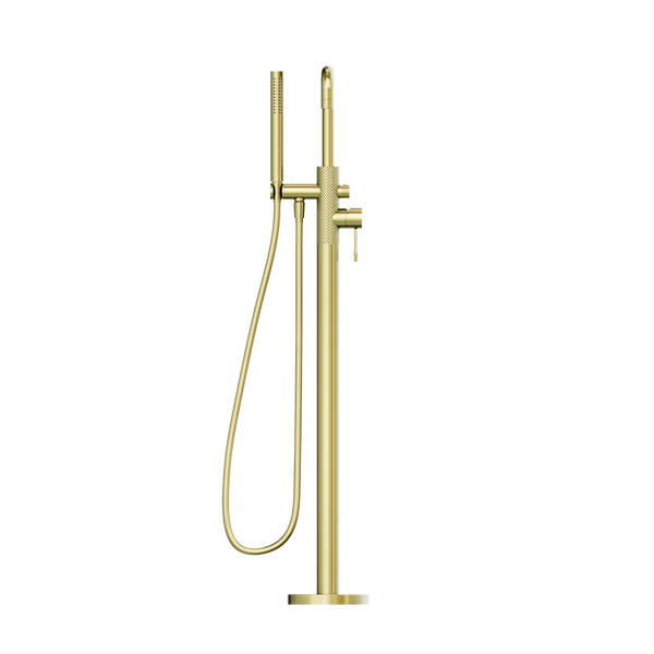 Nero Opal Free Standing Bath Mixer with Hand Shower Brushed Gold