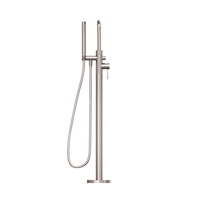 Opal Free Standing Bath Mixer with Hand Shower Brushed Nickel
