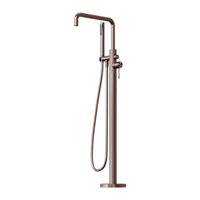 Nero Opal Freestanding Bath Mixer With Hand Shower Brushed Bronze