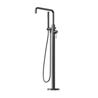 Opal Free Standing Bath Mixer with Hand Shower Graphite