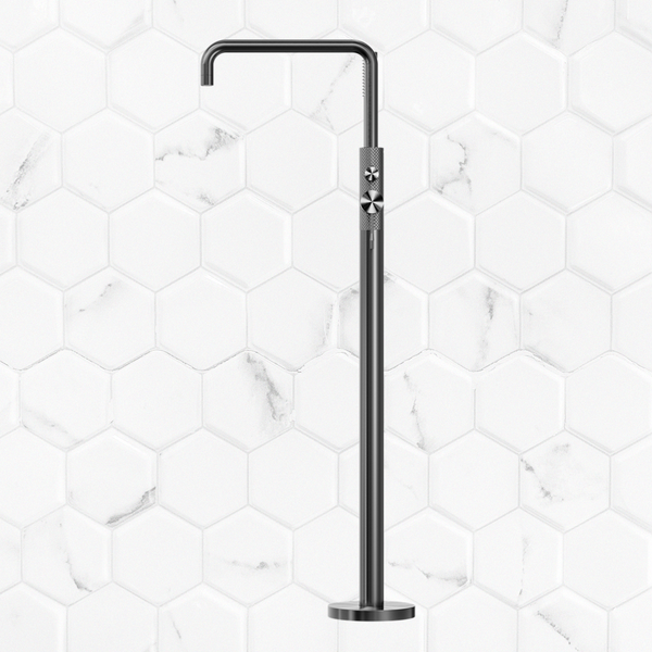Nero Opal Free Standing Bath Mixer with Hand Shower Graphite