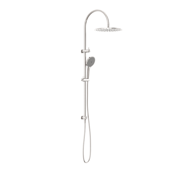 Nero Opal Twin Shower With Air Shower II Brushed Nickel
