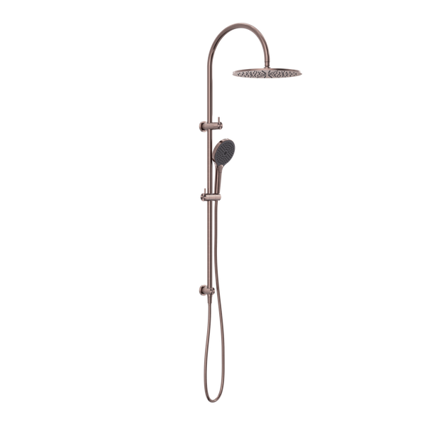 Nero Opal Twin Shower With Air Shower II Brushed Bronze