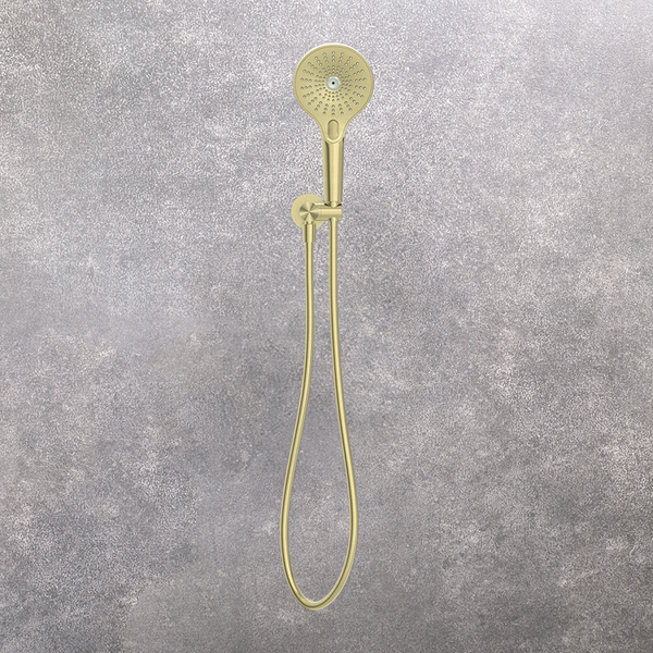 Nero Opal Shower Bracket Brushed Gold
