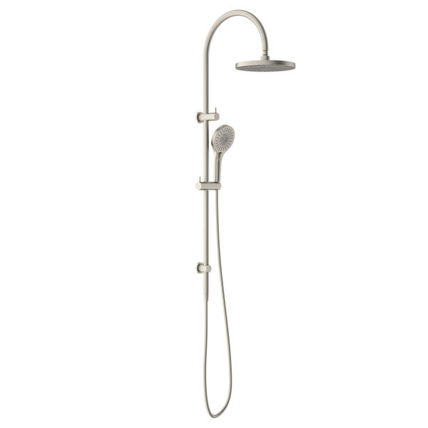 Nero Opal Twin Shower Brushed Nickel
