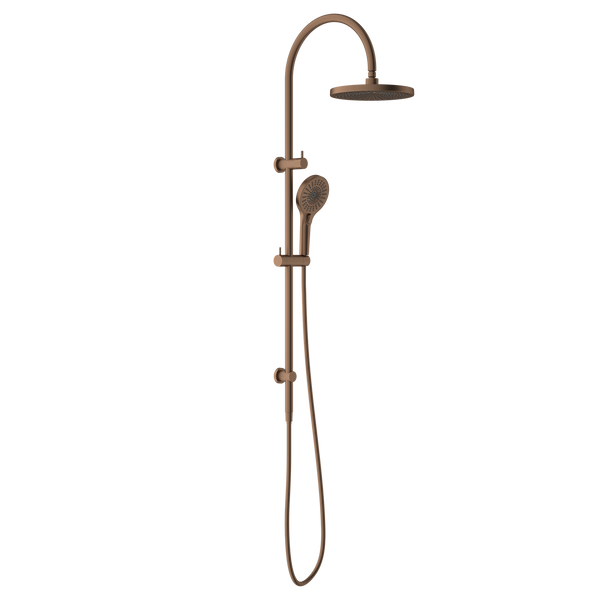 Nero Opal Twin Shower Brushed Bronze