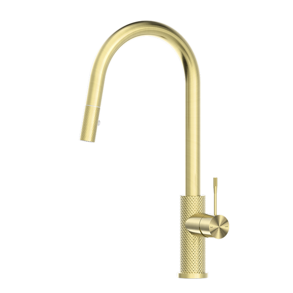 Nero Opal Pull-Out Sink Mixer Brushed Gold