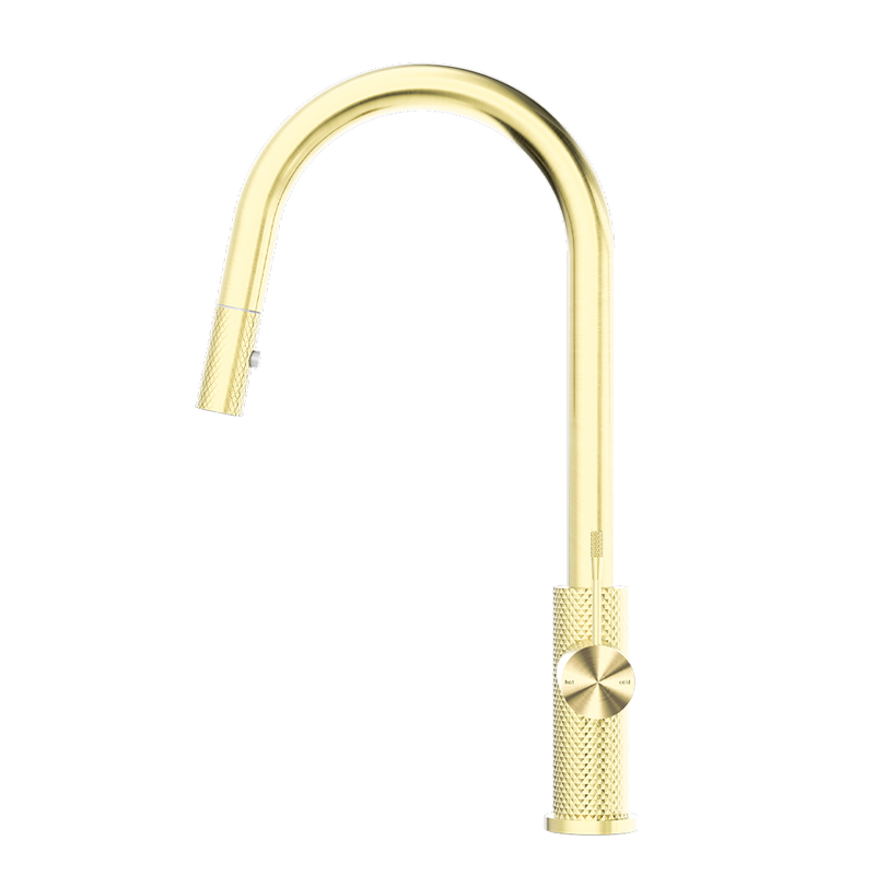 Opal Pull-Out Sink Mixer Brushed Gold