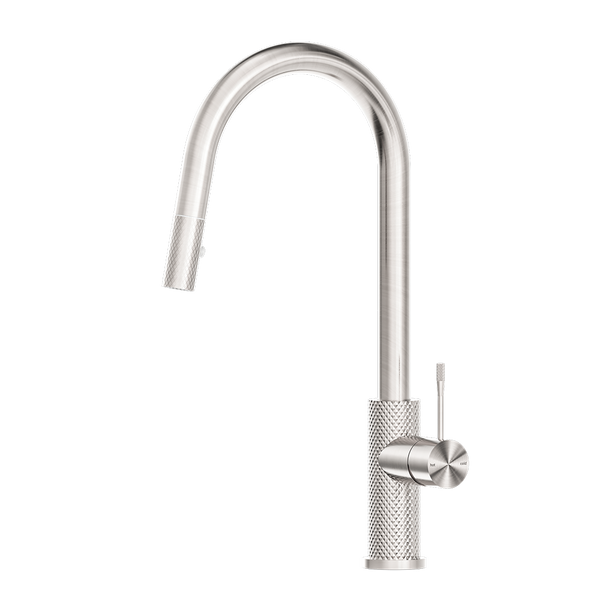 Nero Opal Pull-Out Sink Mixer Brushed Nickel