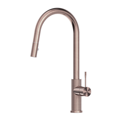 Nero Opal Pull Out Sink Mixer With Vegie Spray Function Brushed Bronze