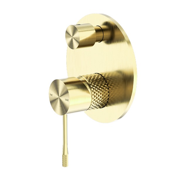 Nero Opal Shower Mixer with Divertor Brushed Gold