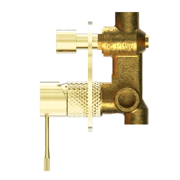 Nero Opal Shower Mixer with Divertor Brushed Gold