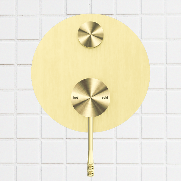 Nero Opal Shower Mixer with Divertor Brushed Gold