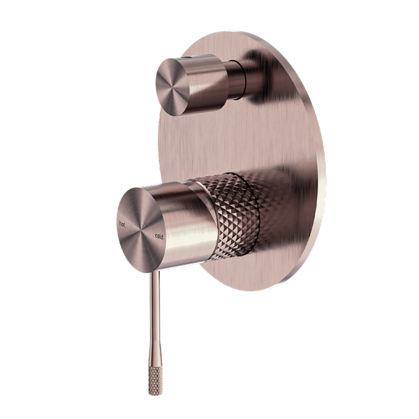 Nero Opal Shower Mixer with Divertor Brushed Bronze