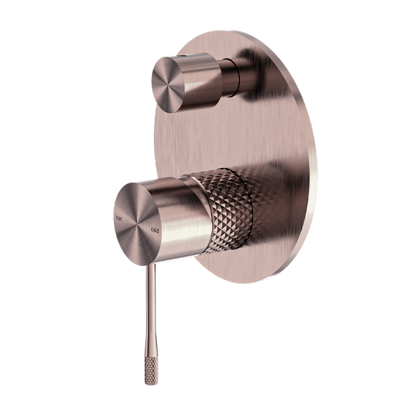 Opal Shower Mixer with Divertor Brushed Bronze