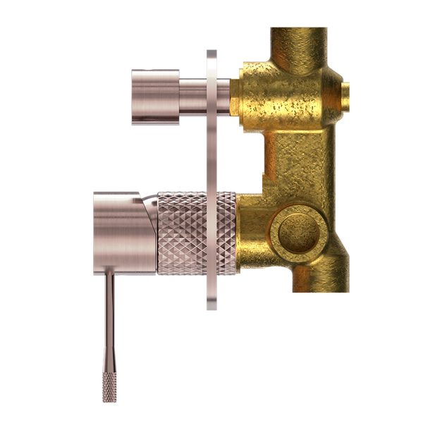 Nero Opal Shower Mixer with Divertor Brushed Bronze