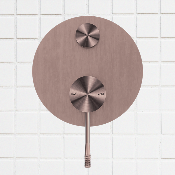 Nero Opal Shower Mixer with Divertor Brushed Bronze