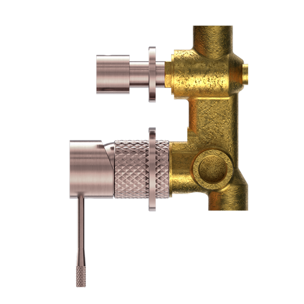 Nero Opal Shower Mixer with Divertor Separate Plate Brushed Bronze