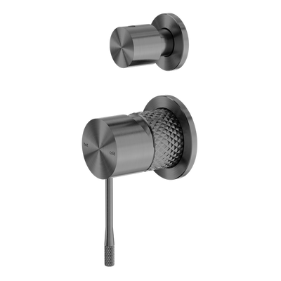 Nero Opal Shower Mixer with Divertor Separate Plate Graphite