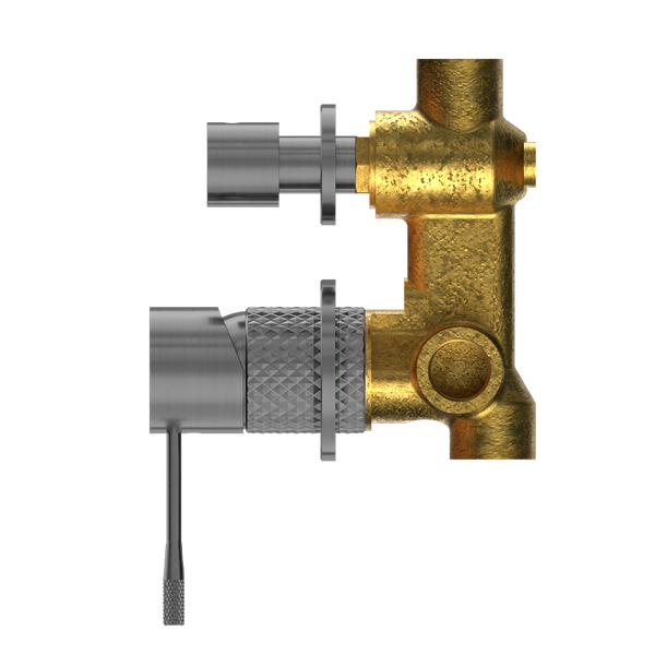 Nero Opal Shower Mixer with Divertor Separate Plate Graphite