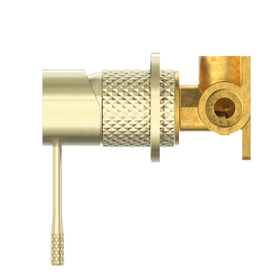 Opal Shower Mixer with 60mm Plate Brushed Gold