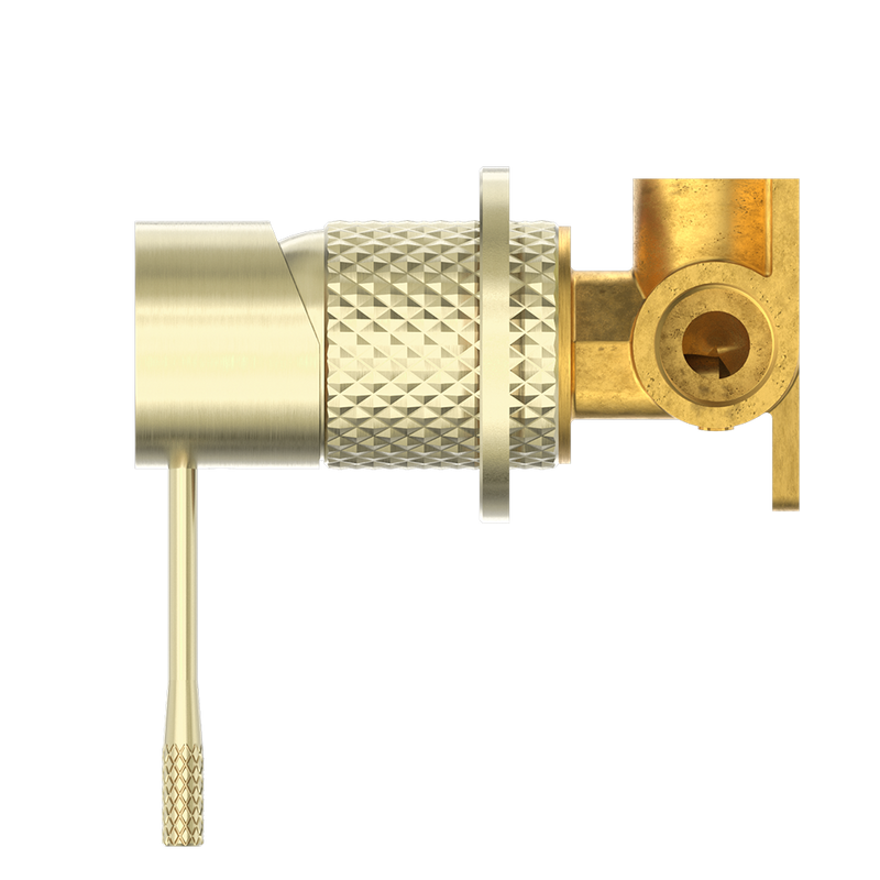 Opal Shower Mixer with 60mm Plate Brushed Gold