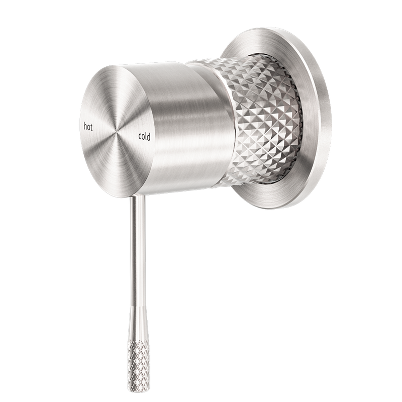 Opal Shower Mixer with 60mm Plate Brushed Nickel