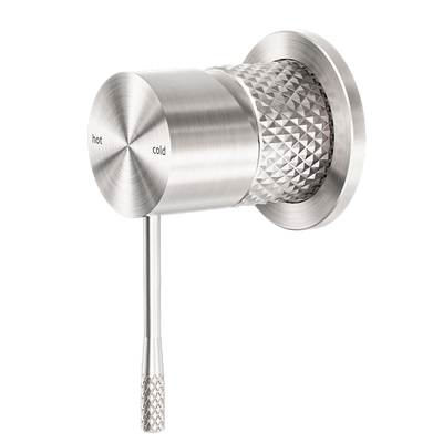 Opal Shower Mixer with 60mm Plate Brushed Nickel