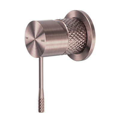Opal Shower Mixer with 60mm Plate Brushed Bronze