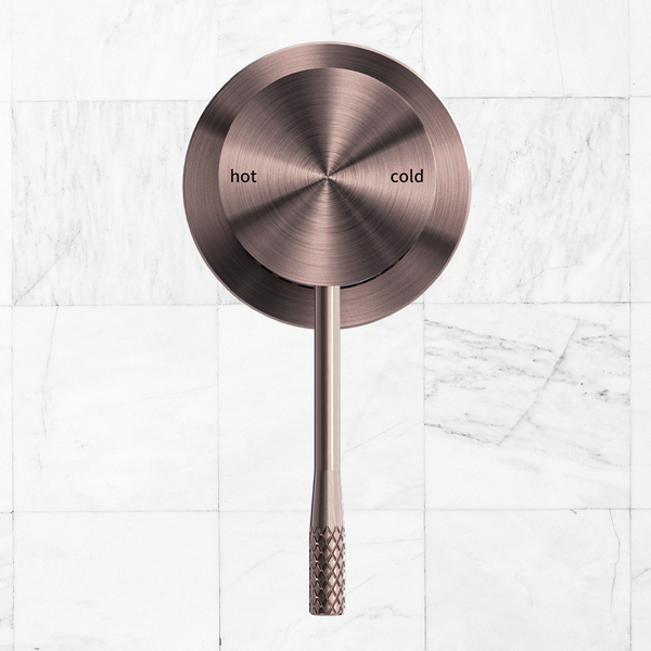 Nero Opal Shower Mixer with 60mm Plate Brushed Bronze