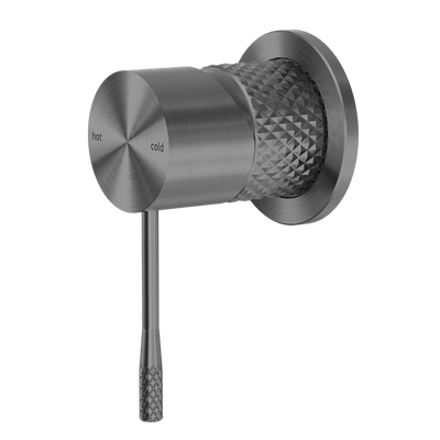 Opal Shower Mixer with 60mm Plate Brushed Gunmetal