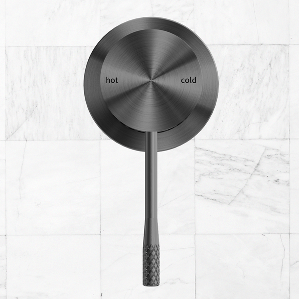 Nero Opal Shower Mixer with 60mm Plate Brushed Gunmetal