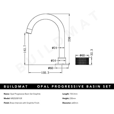 Opal Progressive Basin Set Graphite