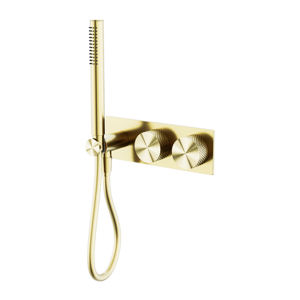 Nero Opal Progressive Shower System Brushed Gold