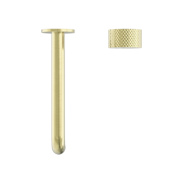 Nero Opal Progressive Wall Basin/Bath Set 185mm Spout Brushed Gold