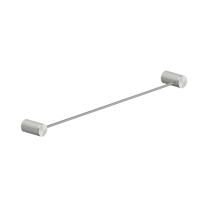 Opal Single Towel Rail 600mm Brushed Nickel