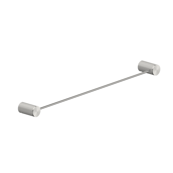 Nero Opal Single Towel Rail 600mm Brushed Nickel
