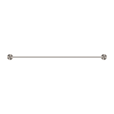Opal Single Towel Rail 600mm Brushed Nickel