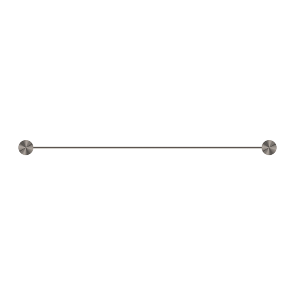 Nero Opal Double Towel Rail 600mm Brushed Nickel