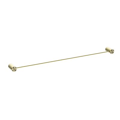 Opal Single Towel Rail 800mm Brushed Gold