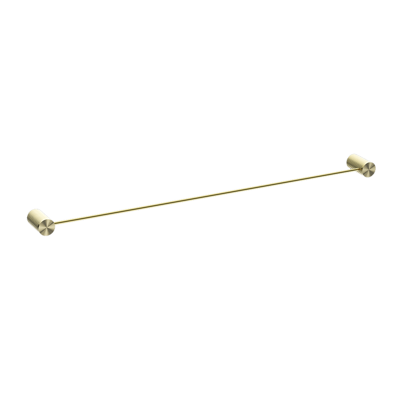 Opal Single Towel Rail 800mm Brushed Gold