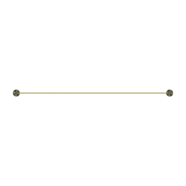 Nero Opal Single Towel Rail 800mm Brushed Gold