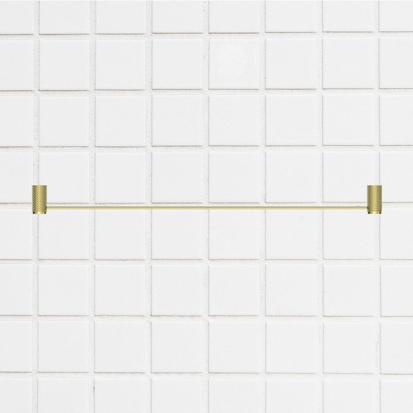 Nero Opal Single Towel Rail 800mm Brushed Gold